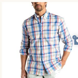 Duck Head Men's Conolly Plaid Oxford Sport Shirt New Medium